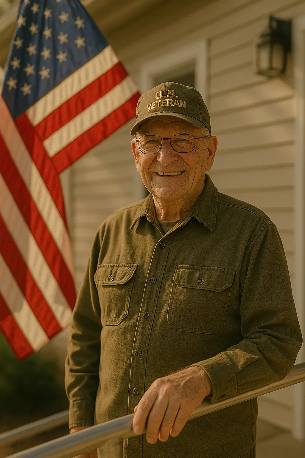 veteran man smiling 