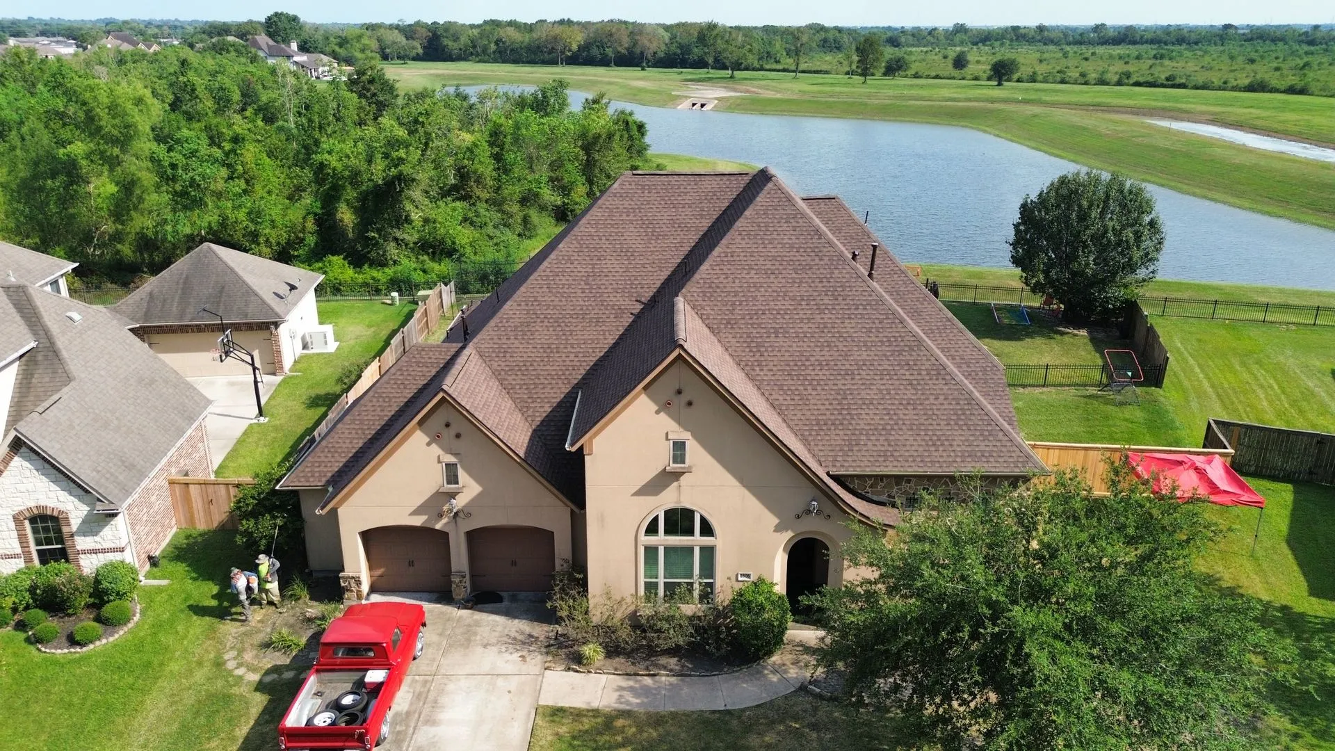 Roof after replacement in Houston, TX before